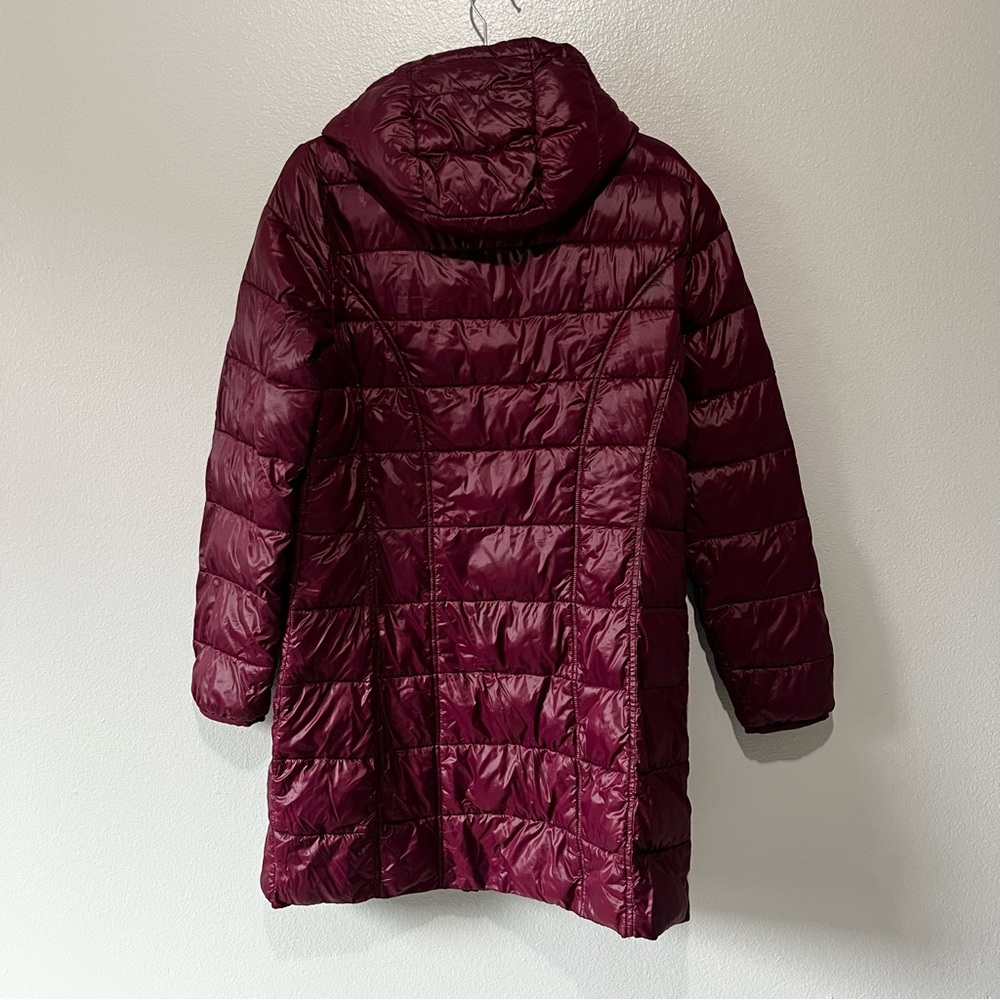 Aventure- Women's Deep Red Puffer Coat Size M - Picture 4 of 5